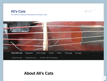 Tablet Screenshot of aliscats.com
